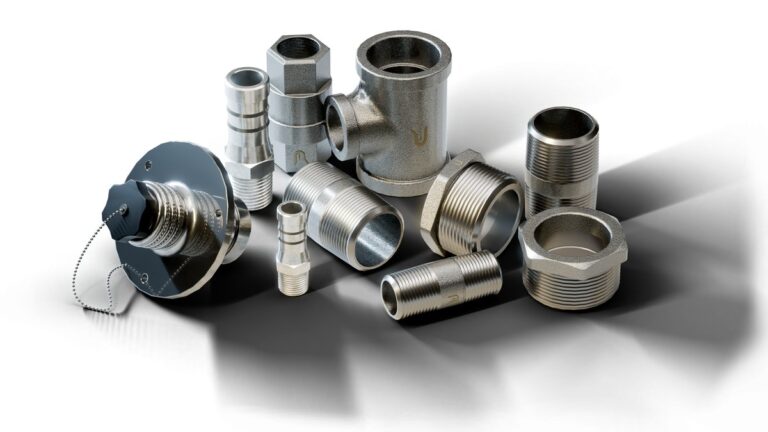 Stainless steel fittings and a dock hose inlet